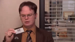 gif of Dwight from the Office saying it's time